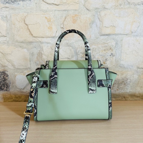 Michael Kors Carmen Exotic leather satchel handbag&wallet set NWT authentic - Picture 9 of 14